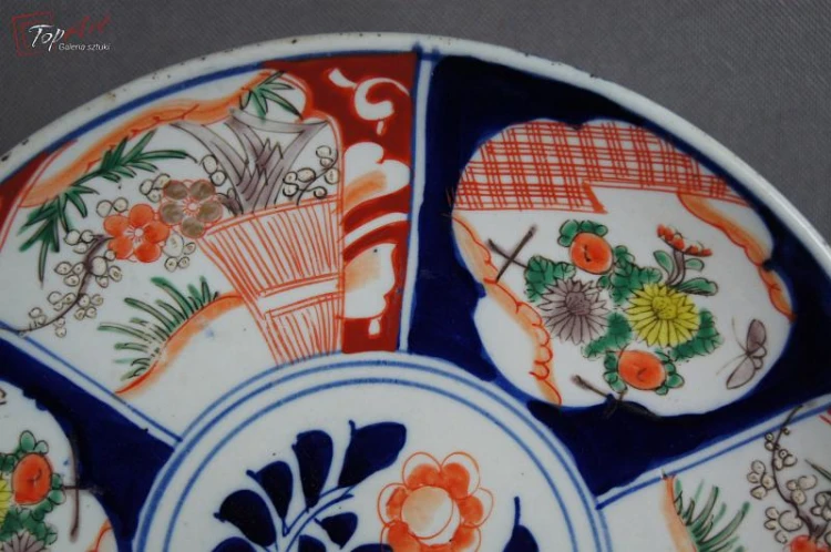 Japonia Imari kolekcjonerski talerz 2