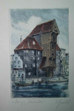 DANZIG GDAŃSK AKWAFORTA KARL ZWICKER