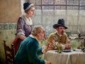 Obraz olejny despoty przy stole Jörg Sommer ur.1881r