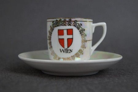 Porcelanowa filiżanka do kawy herb Wien