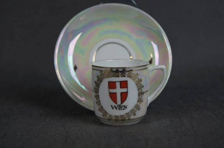 Porcelanowa filiżanka do kawy herb Wien