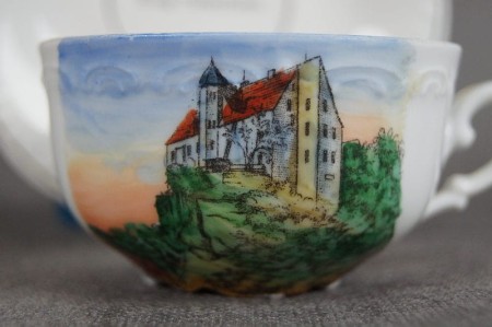 Porcelanowa filiżanka do kawy zamek Hohstein