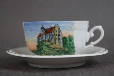 Porcelanowa filiżanka do kawy zamek Hohstein