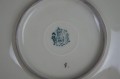 Schaubach Kunst duża patera irysy obficie złocona