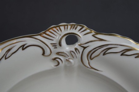 Porcelanowa różana ozdobna patera