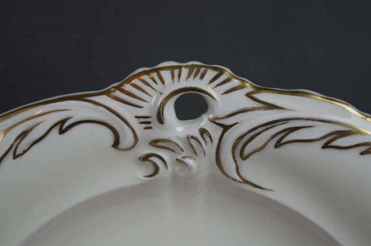 Porcelanowa różana ozdobna patera