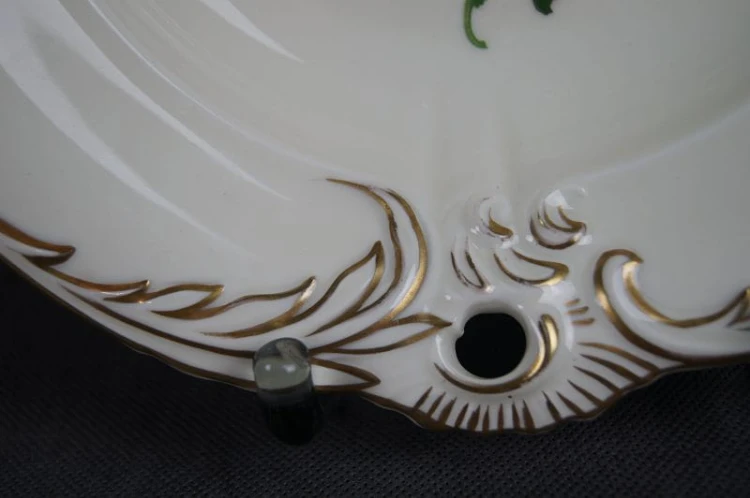 Porcelanowa różana ozdobna patera