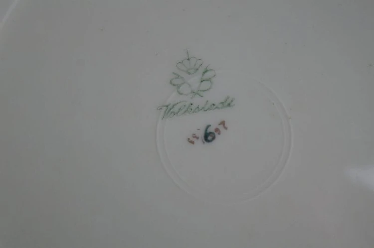 Porcelanowa różana ozdobna patera