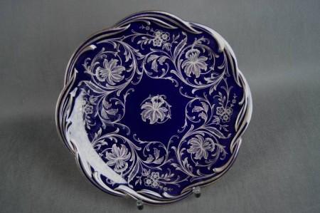 Jaeger kobaltowa duża porcelanowa patera