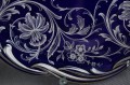 Jaeger kobaltowa duża porcelanowa patera