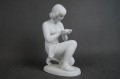 Porcelana Wallendorf biała figura akt kobiety