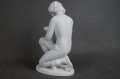 Porcelana Wallendorf biała figura akt kobiety