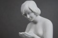 Porcelana Wallendorf biała figura akt kobiety