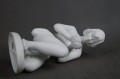 Porcelana Wallendorf biała figura akt kobiety