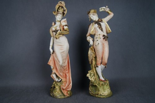 Ernst Wahliss Wien Teplitz Austria Pałacowe figury Unikaty!!!