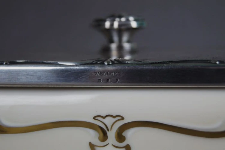 Wellner Rosenthal porcelanowy pojemnik na miód i konfitury