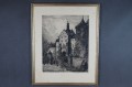 Walter Romberg duża grafika zamek Bad Mergentheim