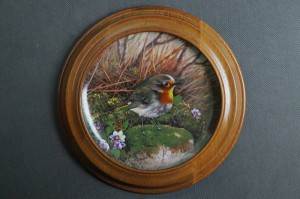 Kolekcja z ptakami dekoracyjny talerz porcelana Tirschenreuth 