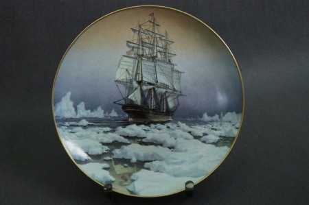 Kolekcja żaglowce kliper Red Jacket talerz Franklin Porcelain
