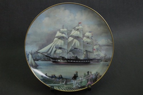 Kliper Marco Polo kolekcja żaglowce talerz Franklin Porcelain