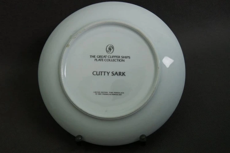 Talerz Franklin Porcelain kolekcja żaglowce kliper Cutty Sark