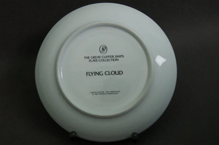Talerz Franklin Porcelain kolekcja żaglowce kliper Flying Cloud