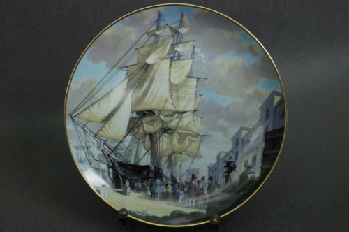 Franklin Porcelain talerz kolekcja żaglowce kliper Oriental