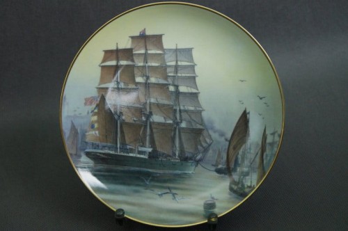 Talerz Franklin Porcelain kolekcja żaglowce kliper Patriarch