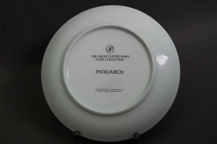 Talerz Franklin Porcelain kolekcja żaglowce kliper Patriarch