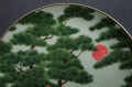 Żuraw mandżurski porcelanowy talerz kolekcja Japonia