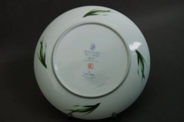 Kaczka Mandarynka porcelanowy talerz kolekcja Japonia