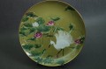 Żuraw / Tsuru porcelanowy talerz kolekcja Japonia