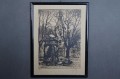 Zamek Wiesenburg akwaforta Georg Fritz