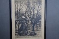 Zamek Wiesenburg akwaforta Georg Fritz
