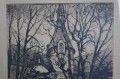 Zamek Wiesenburg akwaforta Georg Fritz
