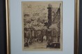 Gdańsk ulica Mariacka grafika akwaforta Berthold Hellingrath