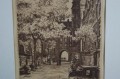 Gdańsk ulica Mariacka grafika akwaforta Berthold Hellingrath