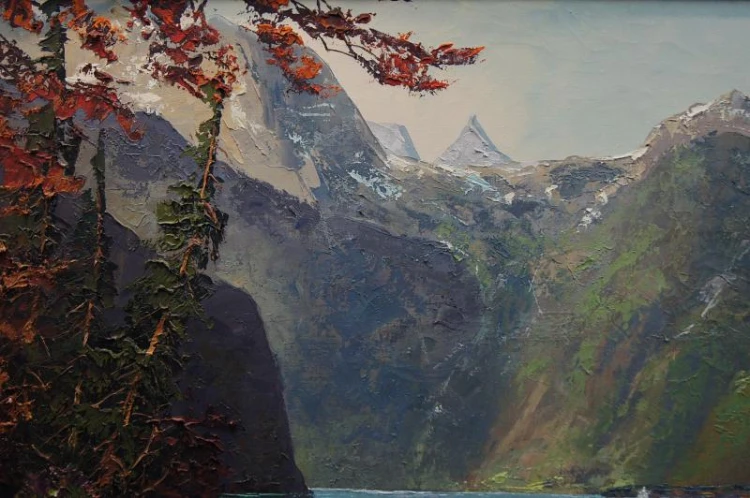 Przepiękny krajobraz Jezioro Konigssee Hans Kaluske
