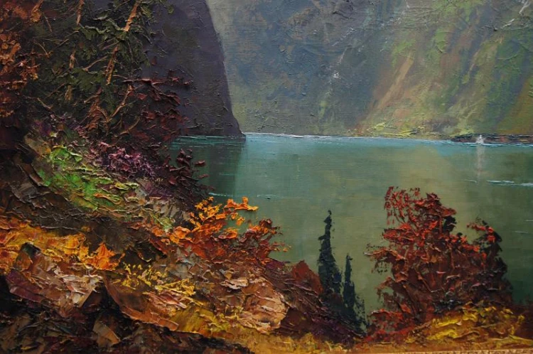 Przepiękny krajobraz Jezioro Konigssee Hans Kaluske