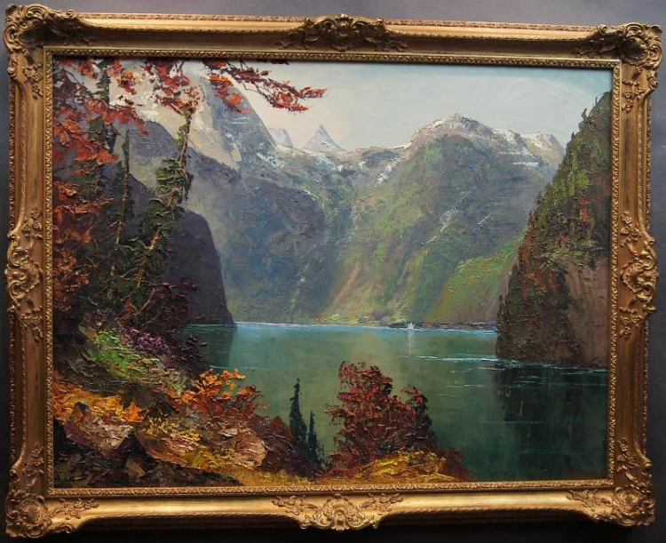 Przepiękny krajobraz Jezioro Konigssee Hans Kaluske