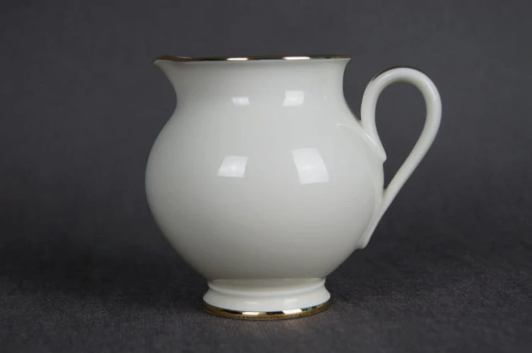Serwisowy mlecznik porcelana Furstenberg Księżna Goldring