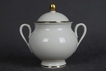 Serwisowa cukiernica porcelana Furstenberg Księżna Goldring