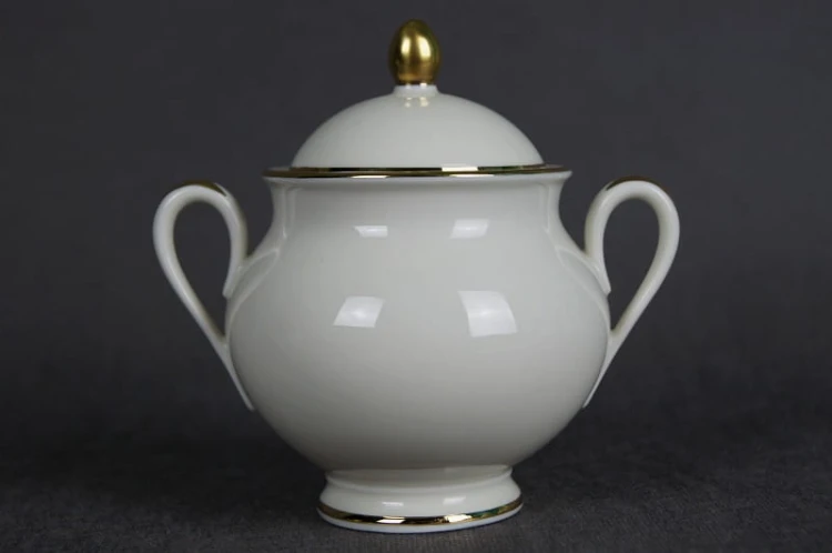 Serwisowa cukiernica porcelana Furstenberg Księżna Goldring