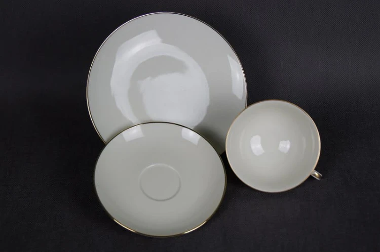Herbaciane trio porcelana Furstenberg Księżna Goldring