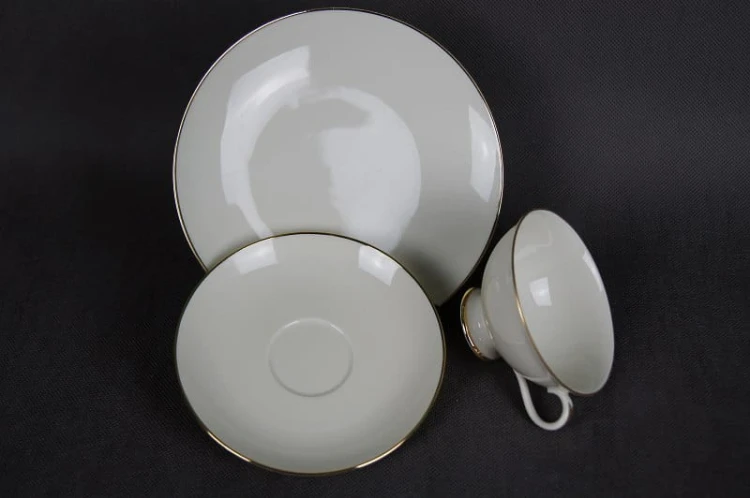 Porcelanowe trio do herbaty Furstenberg model Księżna Goldring