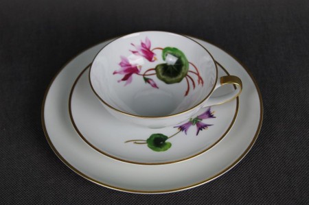 Śniadaniówka kwiat Cyklamen porcelana Hutschenreuther