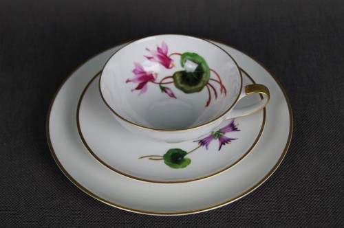 Śniadaniówka kwiat Cyklamen porcelana Hutschenreuther