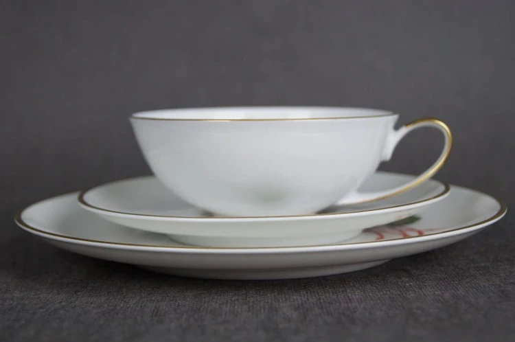 Śniadaniówka kwiat Cyklamen porcelana Hutschenreuther