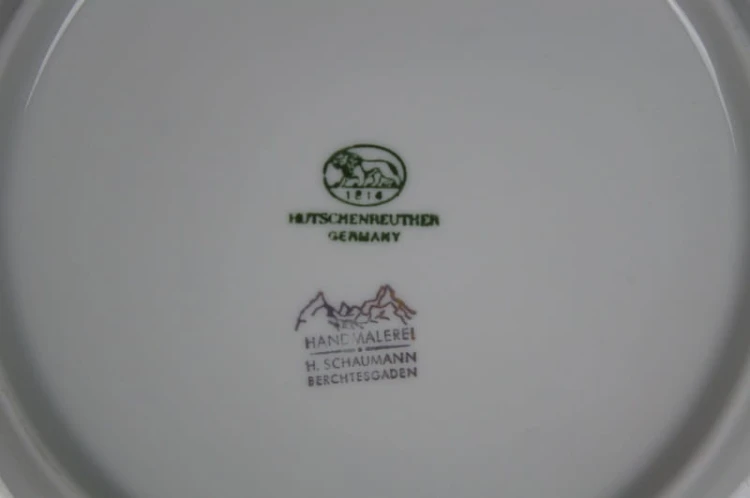 Śniadaniówka kwiat Cyklamen porcelana Hutschenreuther