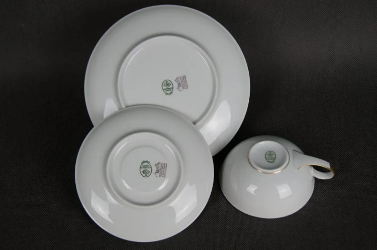 Trio do herbaty z kwiatem Szafranu Hutschenreuther porcelana